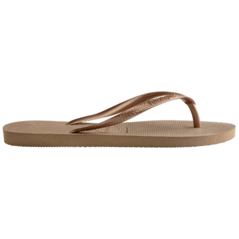 Havaianas Slim Flip Flops - Rose Gold (Side)