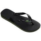 Black Havaianas Brazil Flip Flops Right