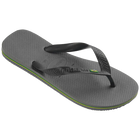 Steel Grey Havaianas Brazil Flip Flops Right