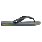 Steel Grey Havaianas Brazil Flip Flops Side View