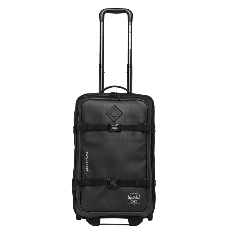 Herschel All Season Hybrid Roller Bag Carry On - Black Front