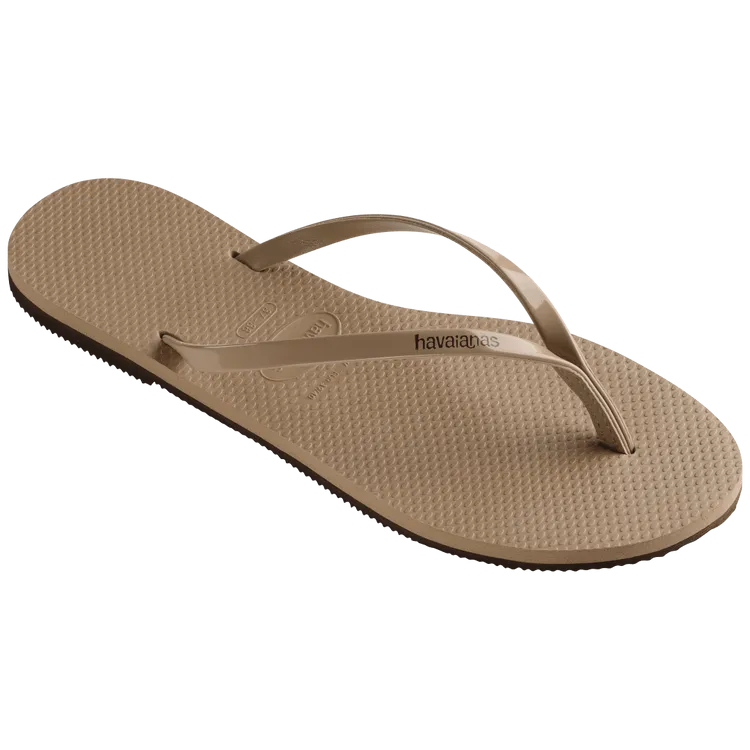 Rose Gold Havaianas You Metallic Flip Flops Right