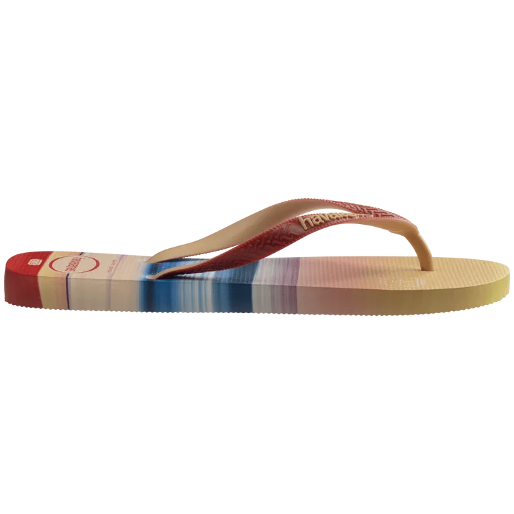 Beige Havaianas Top Surf Sessions Flip Flops Side view