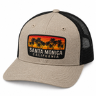 Santa Monica Retrosun V3 Palms Twill Polo Knit Trucker - Wallnut Black