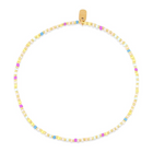 Pura Vida Pura Vida Mixed Seed Bead Bloom Gold Stretch Anklet