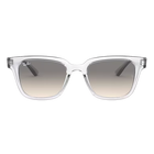 Ray-Ban RB4323 Wayfarer Inspired Polished Transparent + Gradient Grey