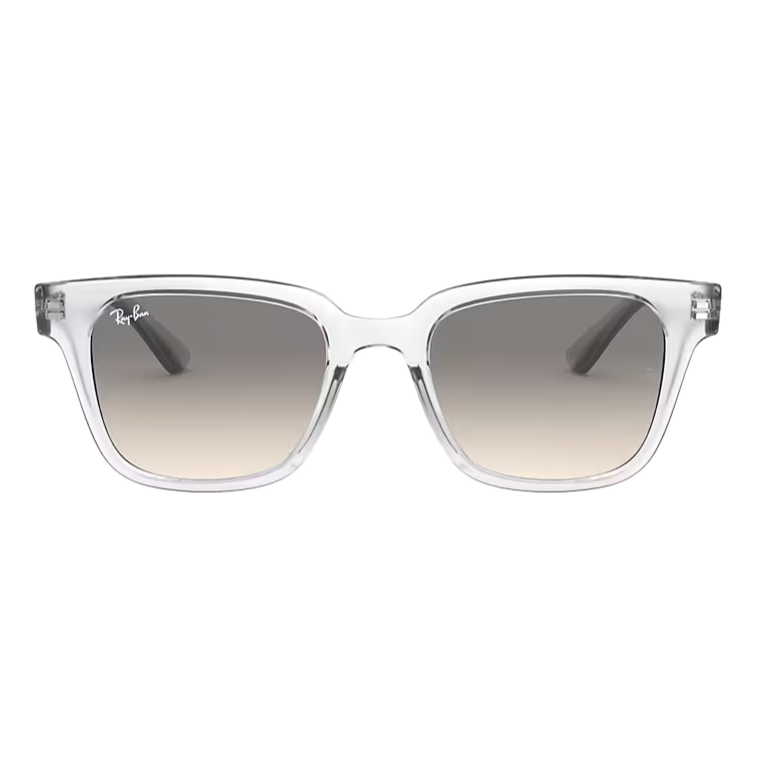 Ray-Ban RB4323 Wayfarer Inspired Polished Transparent + Gradient Grey