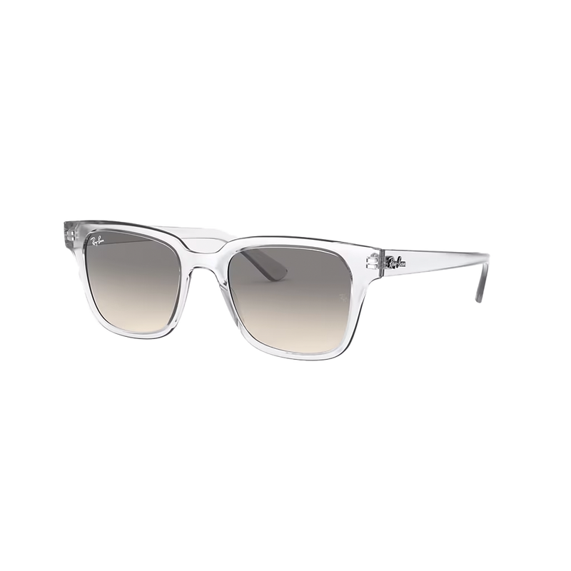 Ray-Ban RB4323 Wayfarer Inspired Polished Transparent + Gradient Grey