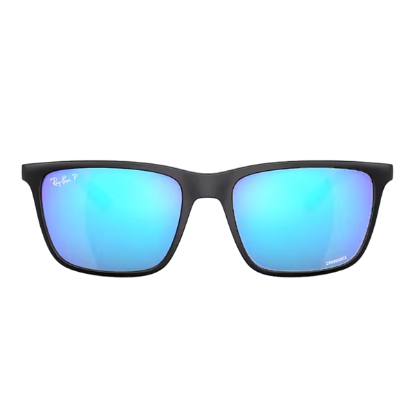 Ray-Ban RB4385 Matte Black + Green/Blue Chromance