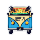 Sticker Pack Santa Monica CA Coastal Bus Views
