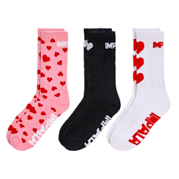 Impala Socks 3pk - Falling Hearts