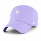 A light purple baseball cap with a white embroidered 'LA' logo on the front and a white '47' logo on the side, shown on a clean white background.
