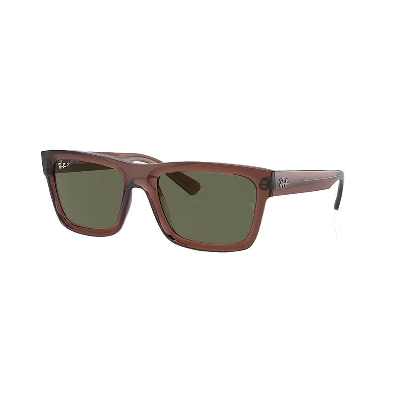 Ray-Ban Warren Bio-Based Polished Transparent Brown + Classic Dark Green