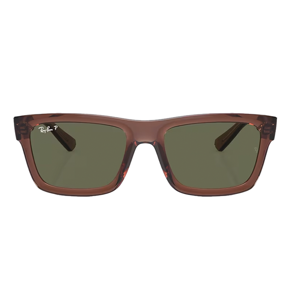 Ray-Ban Warren Bio-Based Polished Transparent Brown + Classic Dark Green