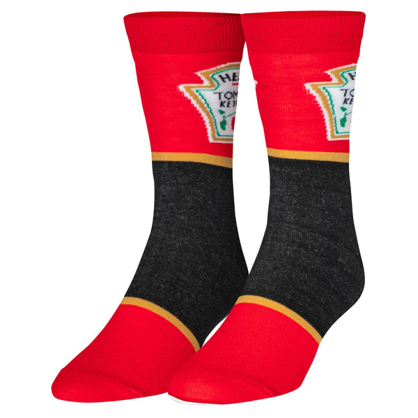 Crazy Socks - Mens Crew Folded - Heinz Ketchup