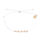 Pura Vida Delicate Wave Rose Gold/White Bracelet