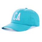 CA Letter Patch Embroidered Cotton Baseball Cap - Mint