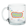 Clear Glass Mug with Text Pisces