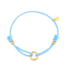 Pura Vida Friendship Ring Bracelet - Light Blue