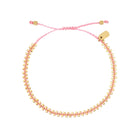 Pura Vida Goldie Woven Seed Bead Bracelet Pink