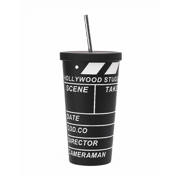 Kitchen Chic LA Tumbler with Lid Hollywood Clap 17oz