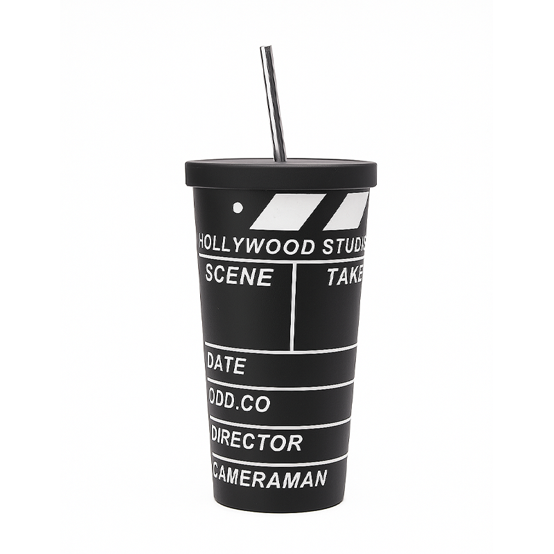 Kitchen Chic LA Tumbler with Lid Hollywood Clap 17oz