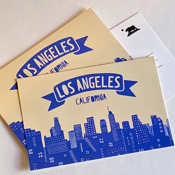 DTLA Los Angeles California Skyline Postcard Souvenir Front