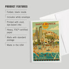 Santa Monica California Geometric Notecard