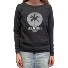 Los Angles California Ladies' Core Fleece - Charcoal (Front)