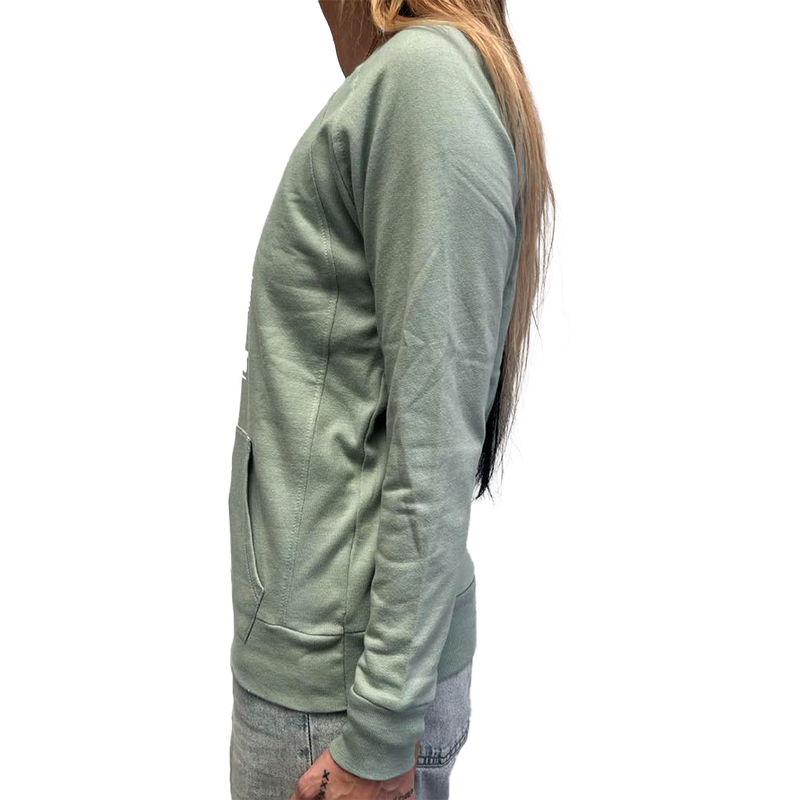 Los Angles California Ladies' Core Fleece - Greenstone (Side)