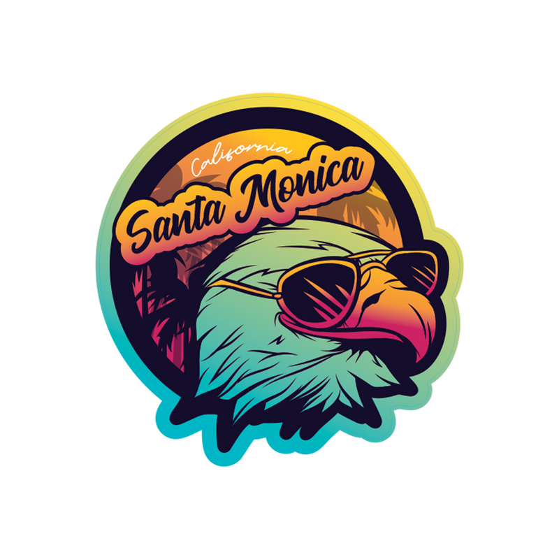 Sticker Pack Santa Monica California Coastal GE - Eagle Shades