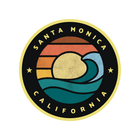 Sticker Pack Santa Monica California Coastal GE - Spotted Wave