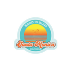 Sticker Pack Sand 'N Surf Santa Monica Sun Bird Halftones