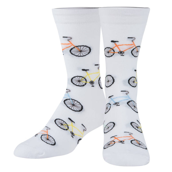 Crazy Socks - Mens Crew - Bicycles