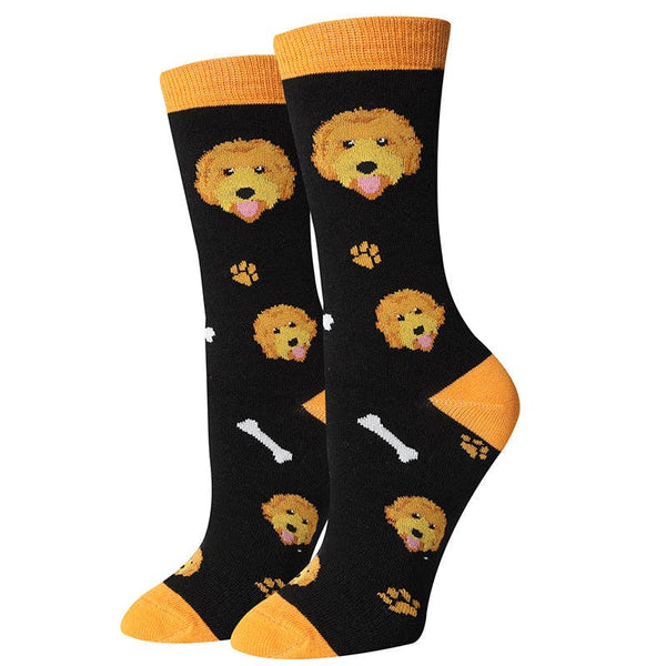 Sock Harbor Goldendoodle Socks: Gold