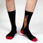Men's Hot Wheels, Logo Socks: Shoe Size 7-12