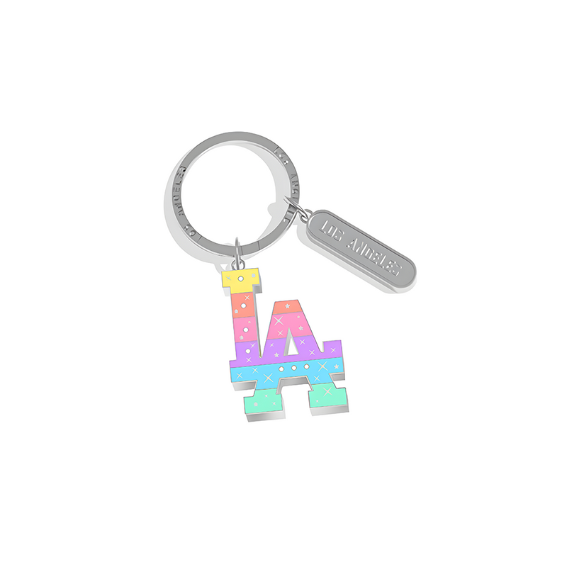 Kitchen Chic LA Big Keychain Rainbow
