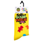 Sour Patch Kids sock with packaging on a white background