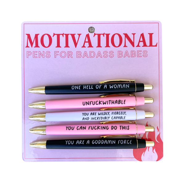 Fun Club Motivational Pens For Badass Babes 