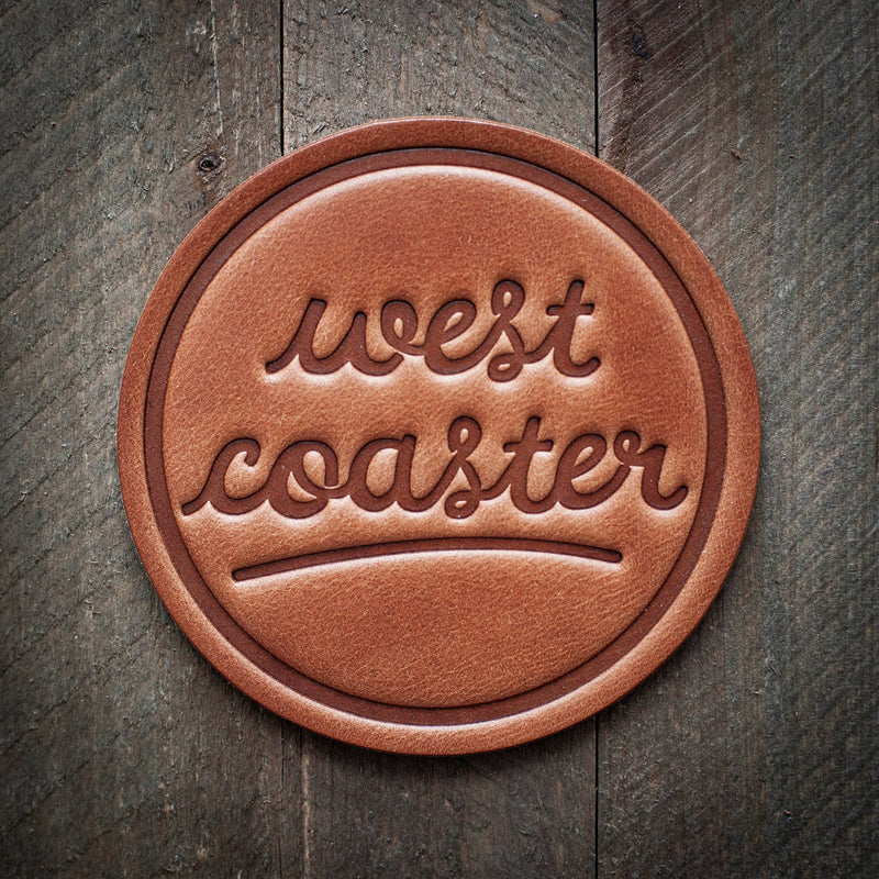 West Coaster Leather Coaster
