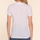 Los Angeles Short Sleeve Crew Neck Fitted Slub Tee Back