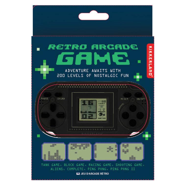 Retro Arcade Game with packaging