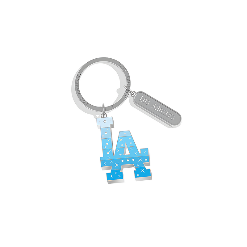 Kitchen Chic LA Big Keychain Multi Blue