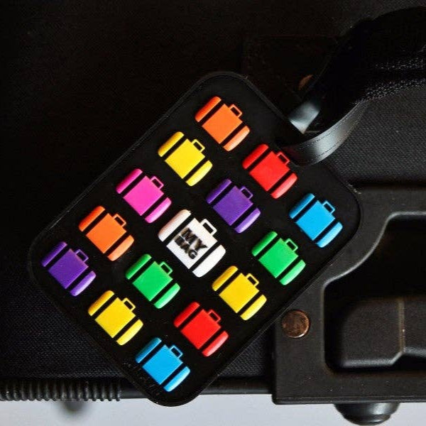 Multi Suitcase Black Luggage Tag