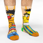 Men's Sesame Street, Bert and Ernie Socks: Shoe Size 8-13