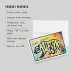 GREETING CARD Santa Monica, California, Beach Palette