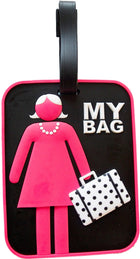 Woman Luggage Tag Front