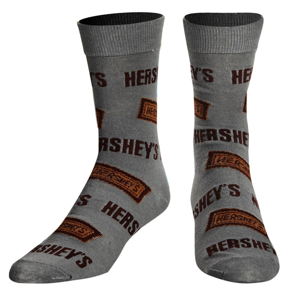 Crazy Socks Men's Crew Folded - Hersheys
