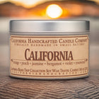 California Soy Travel Candle - Orange Peach Jasmine Violet