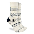 Women's Sheet Music Socks: Shoe Size 5-9